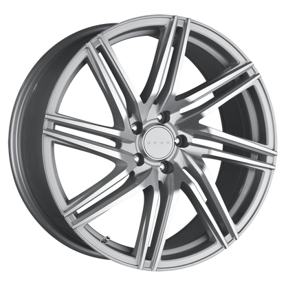 Drag Wheels Dr-70 19x9.5 5x114.3 ET40 Silver Machine Face 7-Spoke Rims