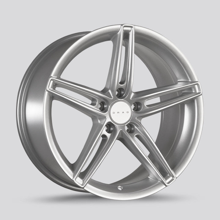 Drag Wheels Dr-73 17x7.5 5x120 ET40 CB72.56 Silver 5-Spoke Rims