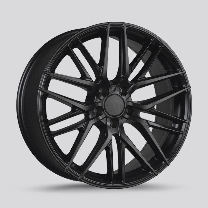 Drag Dr-77 Wheels 20x9 5x112 ET22 Matte Black Rims DR77209212266BF1