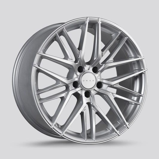 Drag Dr-77 Wheels 20x9 5x112 Silver Rims DR77209213566S1