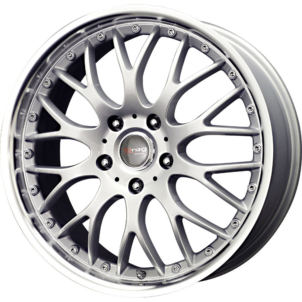 Drag Wheels Dr-19 17X7.5 5X120 Silver Mesh Rims