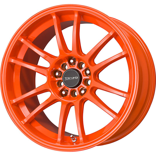 Drag Wheels Dr-38 17X9 5X100 5X114 Et17 Orange 12-Spoke Rims