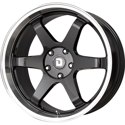 Drag Wheels Dr-53 19X9.5 5X114 +35 Offset Black 6-Spoke Rims