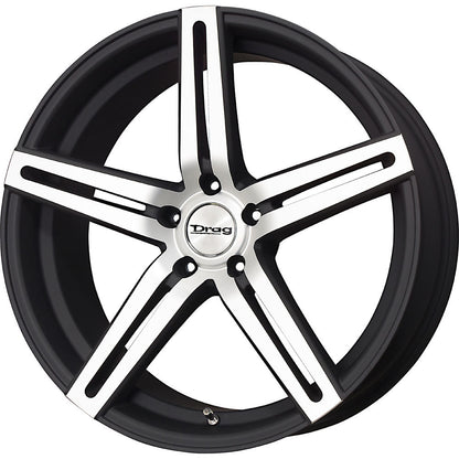 Drag Wheels Dr-60 19X9.5 5X114 +20 Offset Matte Black 5-Spoke Rims