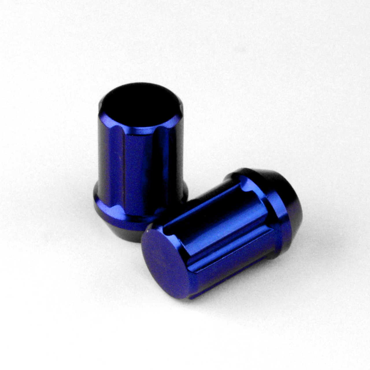 Drag Wheels 12x1.5 Blue Closed End Splined Aluminum Lug Nuts