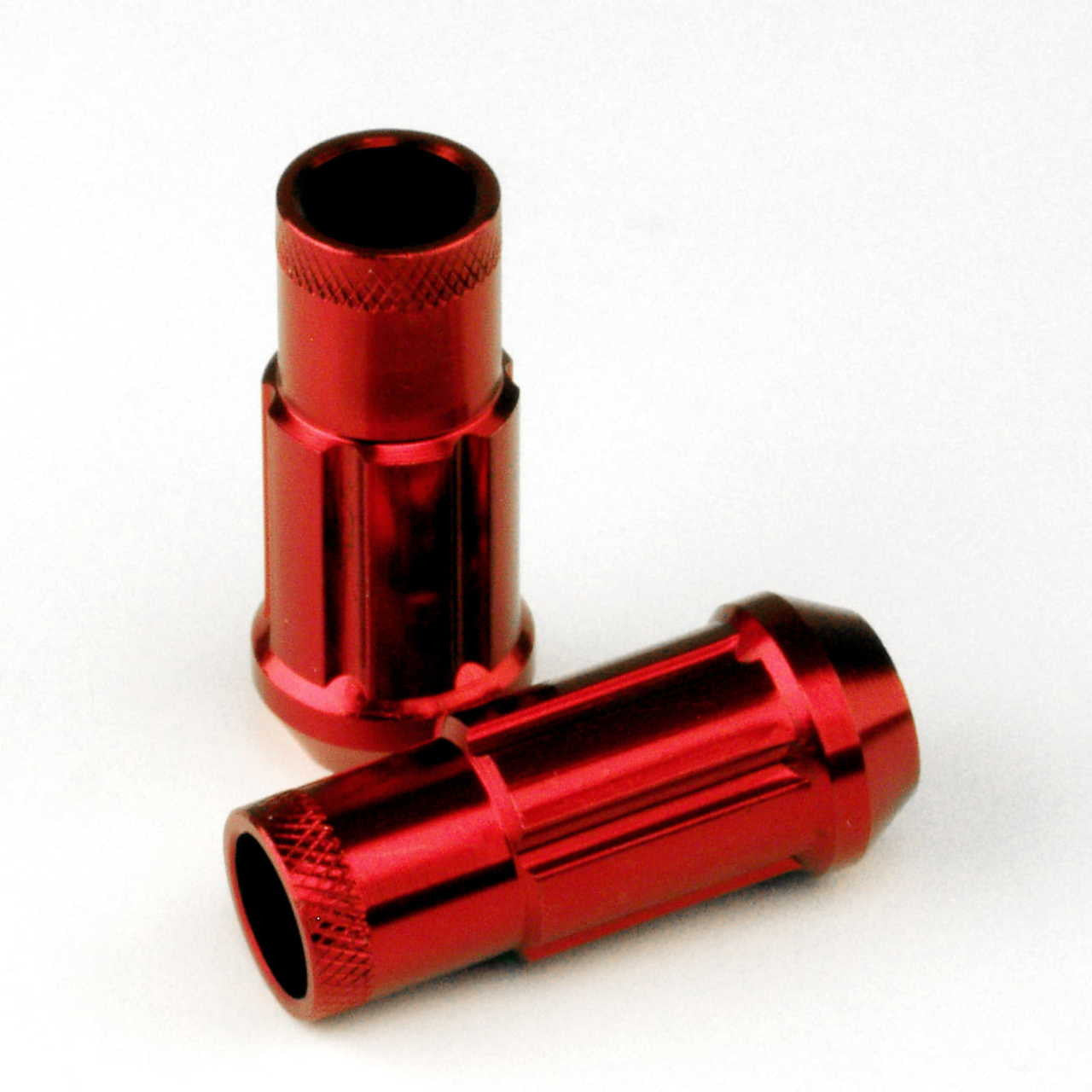 Drag Wheels 12x1.25 Red Open End Splined Aluminum Extended Lug Nuts