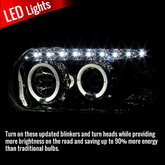 2005-2007 Ford Escape Projector Spec-D Headlights Chrome Smoked