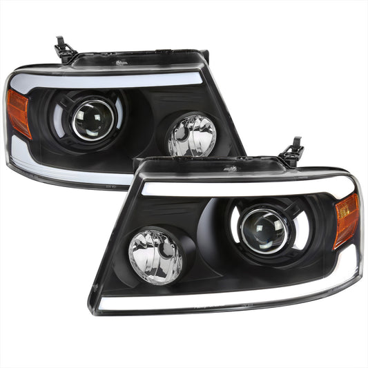 Spec-D 04-08 Ford F150 06-08 Lincoln Mark Headlights Black