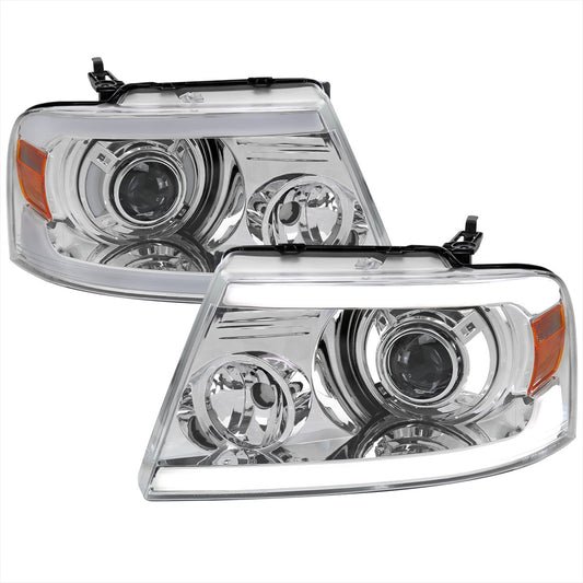 Spec-D 04-08 Ford F150 06-08 Lincoln Mark Headlights Chrome
