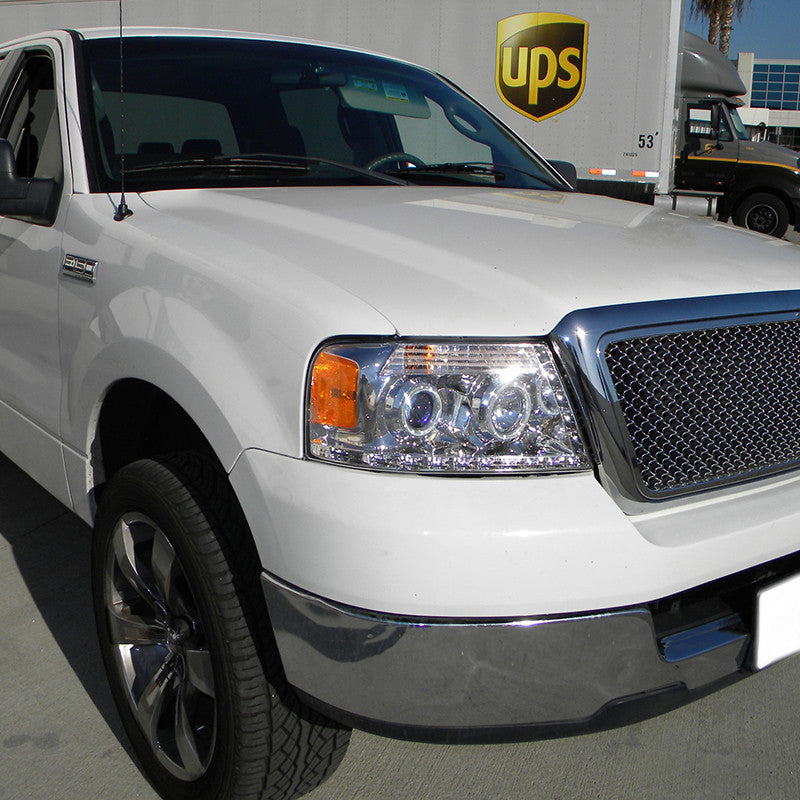 Spe-D 2004-2008 Ford F150 06-2008 Lincoln Mark Projector Spec-D Headlights Chrome