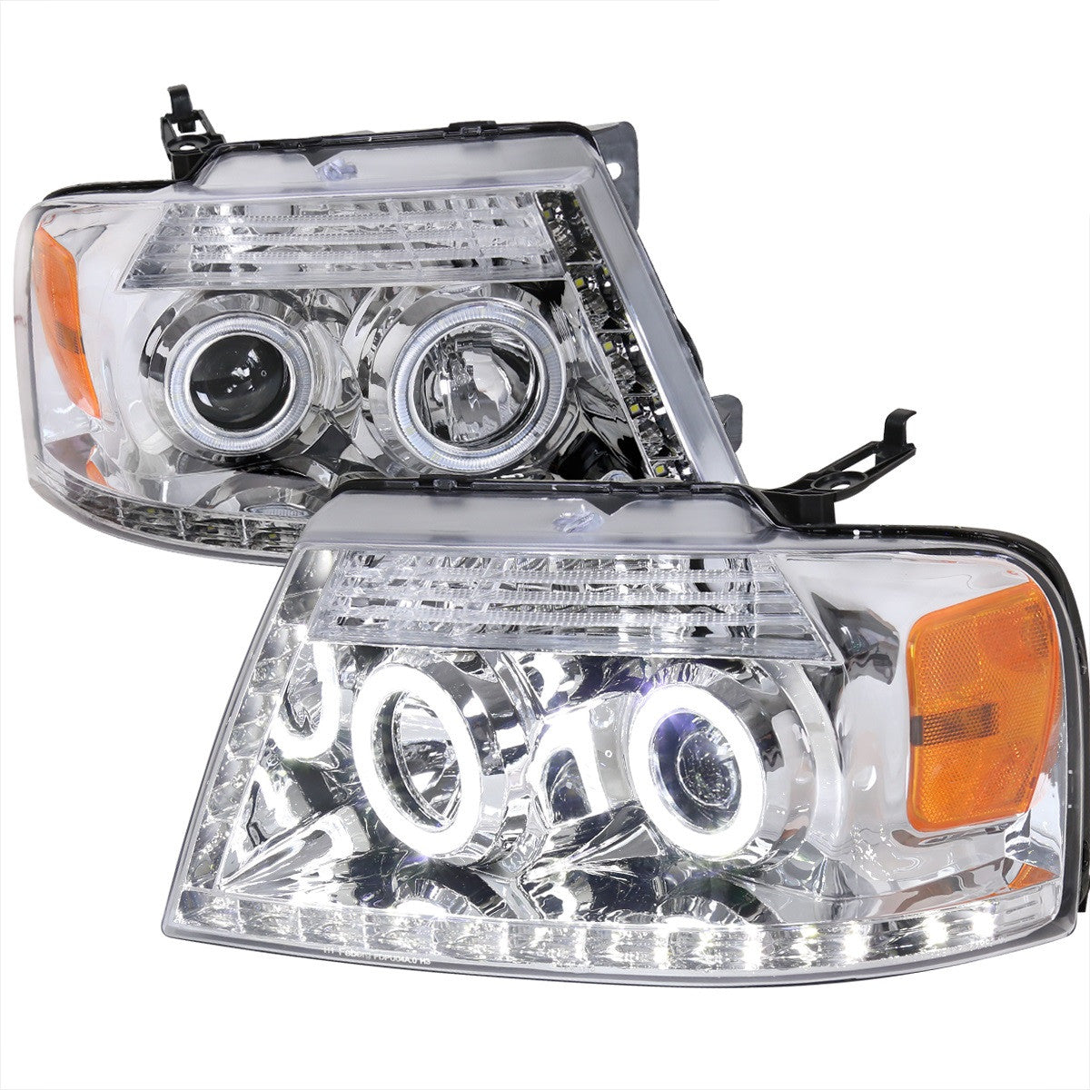 Spec-D 04-08 Ford F150 06-08 Lincoln Mark Projector Headlights Chrome
