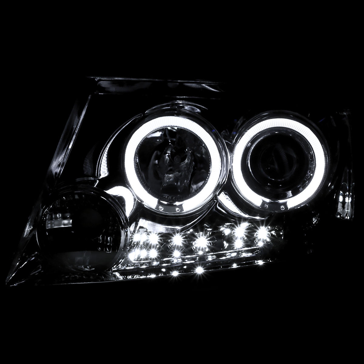 Spe-D 2004-2008 Ford F150 Halo LED Projector Spec-D Headlights Chrome