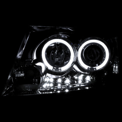 Spe-D 2004-2008 Ford F150 Halo LED Projector Spec-D Headlights Chrome