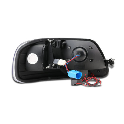 1997-2003 Ford F150 Projector Spec-D Headlights Chrome Smoked