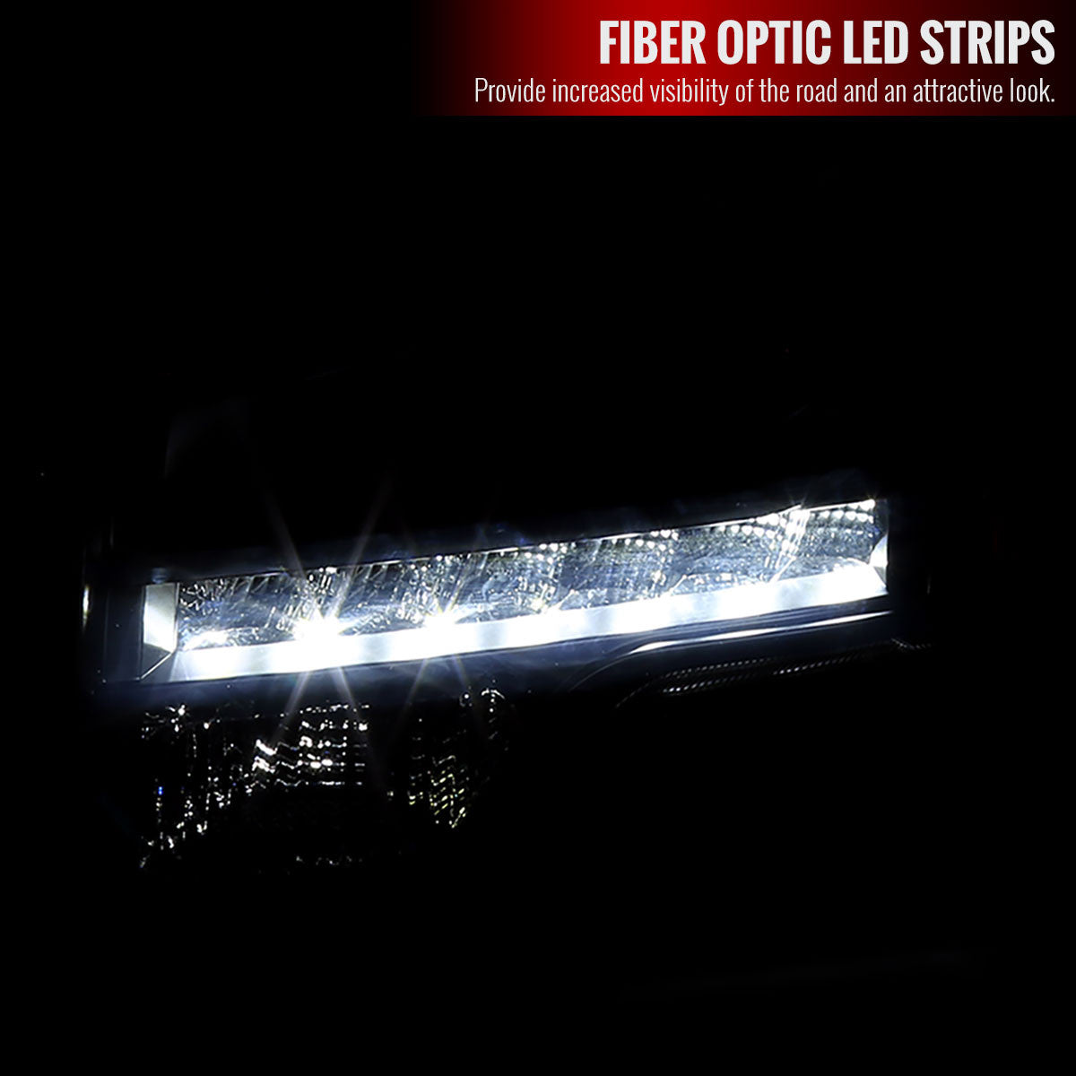 Spe-D 2009-2014 Ford F150 Projector Spec-D HeadlightsLED Drl Black Smoked