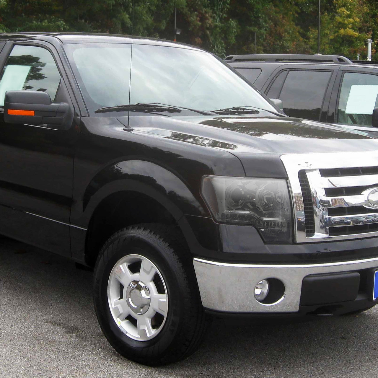 Spe-D 2009-2014 Ford F150 U-Ring Halo Projector Spec-D Headlights LED Smoked