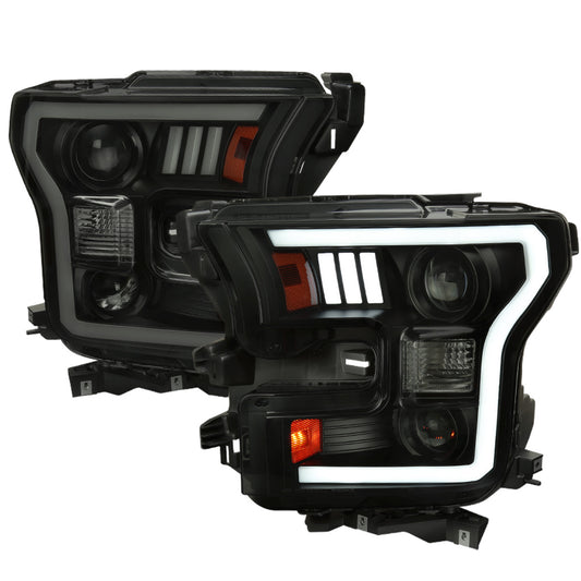 Spec-D 2015-17 Ford F150 Projector Headlights Lights Smoked