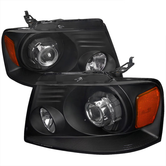 Spec-D 04-08 Ford F150 Retro Fit Projector Headlights Black