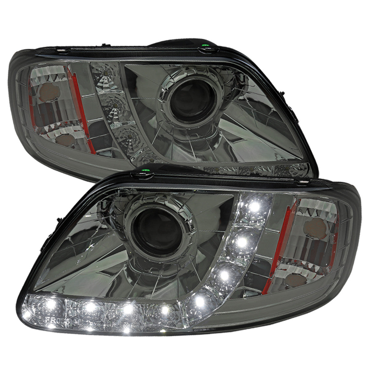 Spec-D 97-03 Ford F150 Projector Headlights Chrome Smoked
