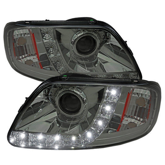 Spec-D 97-03 Ford F150 Projector Headlights Chrome Smoked