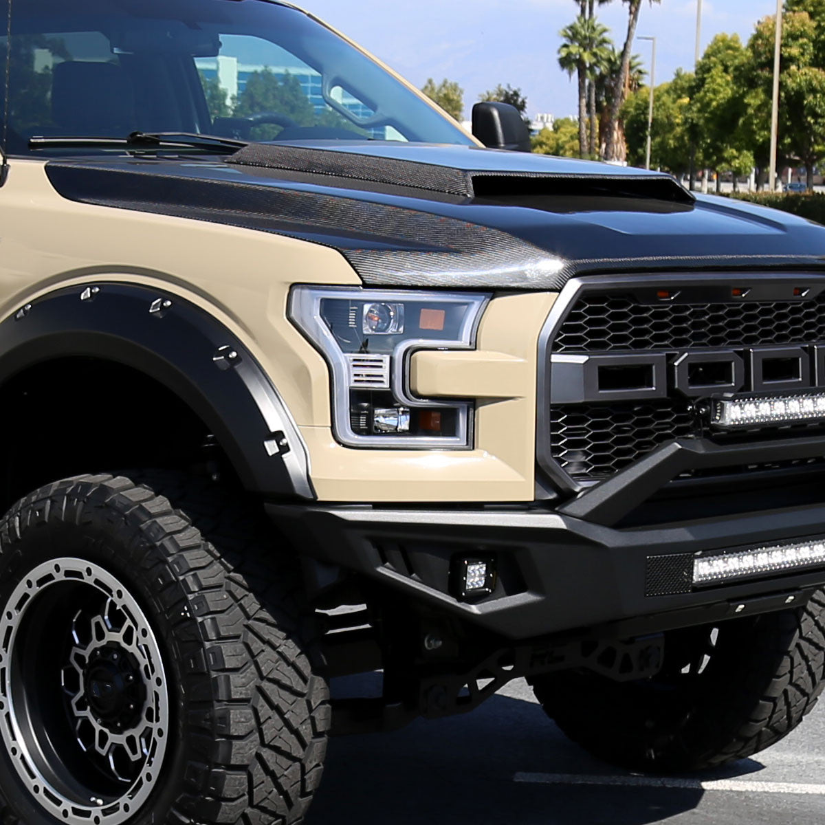 Spe-D 2015-2017 Ford F150 LED Bar Spec-D Headlights Black Clear Lens