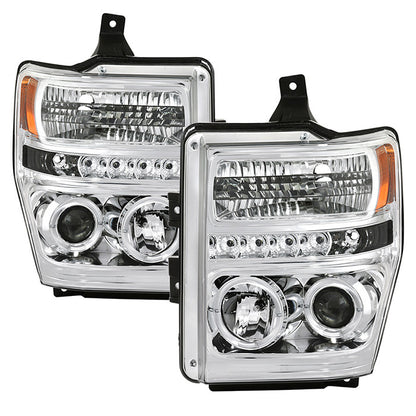 Ford F250 F350 F450 Super Duty 08-10 Projector Headlights.