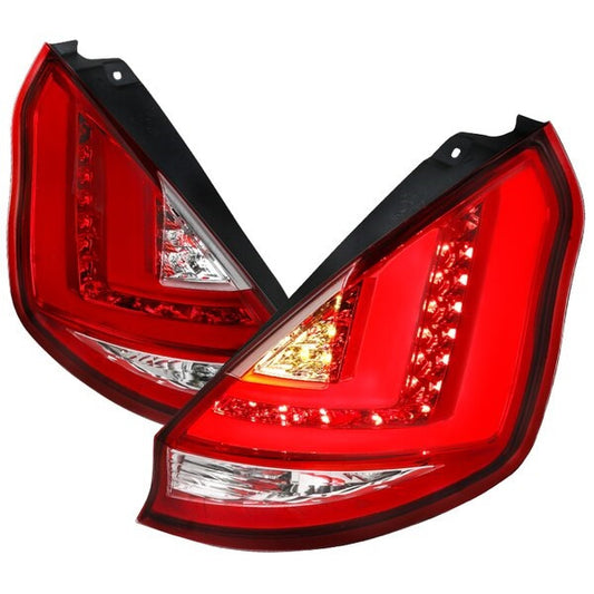Spec-D 11-12 Ford Fiesta LED Tail Lights Red