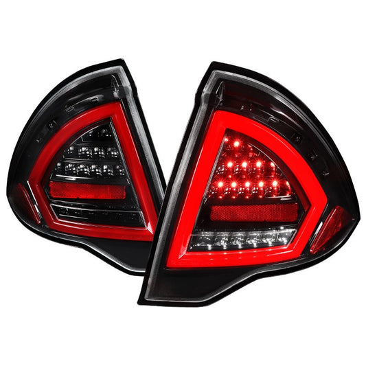 Spec-D 10-12 Ford Fusion LED Bar Tail Lights Black Housing/Clear Lens