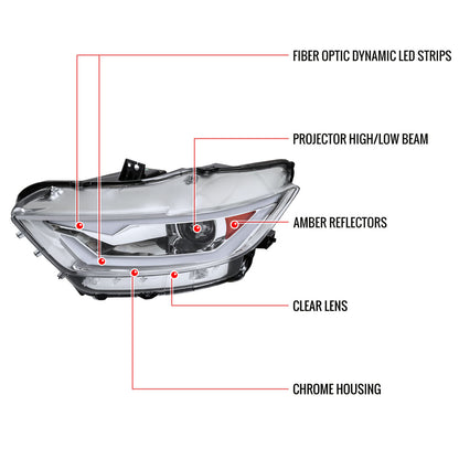 2LHP-MINI06JM-TM 2007-12 Mini Cooper Halo Projector Headlights Black