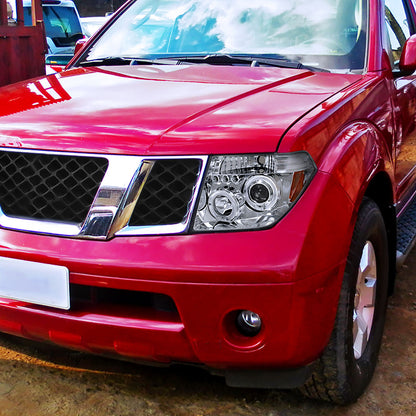 Dual Halo Projector Headlights W/ Led Installed Nissan Pathfinder