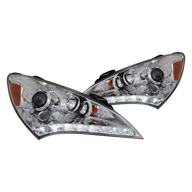 junyan Spec-D 2011 Genesis 2Dr Pro Chrome Headlights 2lhp-gens210-tm