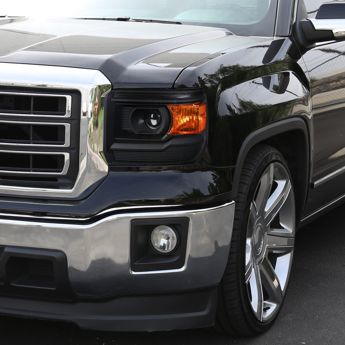 Spe-D 2014-2019 GMC 1500HD Projector Spec-D Headlights Black