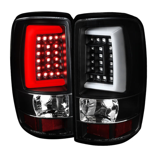 Spec-D 00-06 Gmc Denali Tahoe Led Bar Tail Lights- Black Housing (LT-DEN00JMLED-G2-TM)