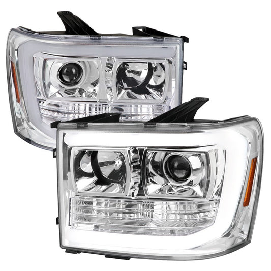 Spec-D 07-14 GMC Sierra Projector Headlights Chrome