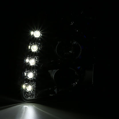 2007-12 GMC Yukon Denali Halo Projector Headlights Chrome