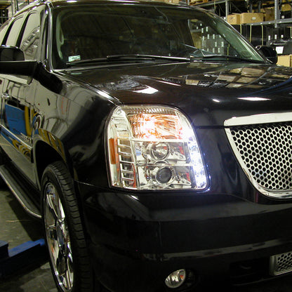 Gmc Yukon Denali Halo Projector Headlights Chrome