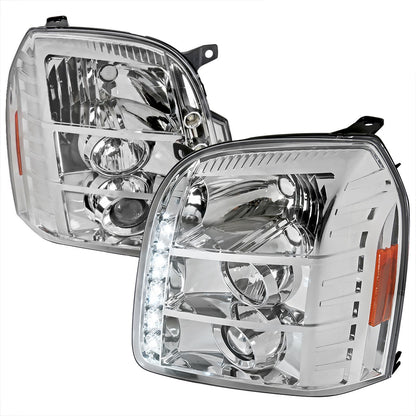 Spec-D 07-12 GMC Yukon Denali Halo Projector Headlights Chrome