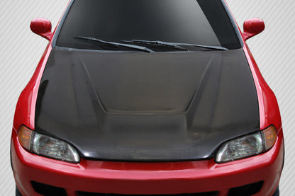 1992-1995 Honda Civic 2DR HB Carbon Creations Vader Hood - 1 Piece