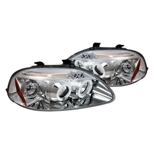 Spec-D 96-98 Honda Civic Halo Projector HeadLights -Chrome (2LHP-CV96-TM)