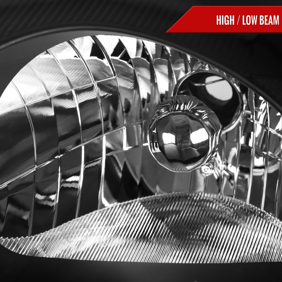 Spec-D 2000-2005 Mitsubishi Eclipse OE Style Crystal Black Headlights