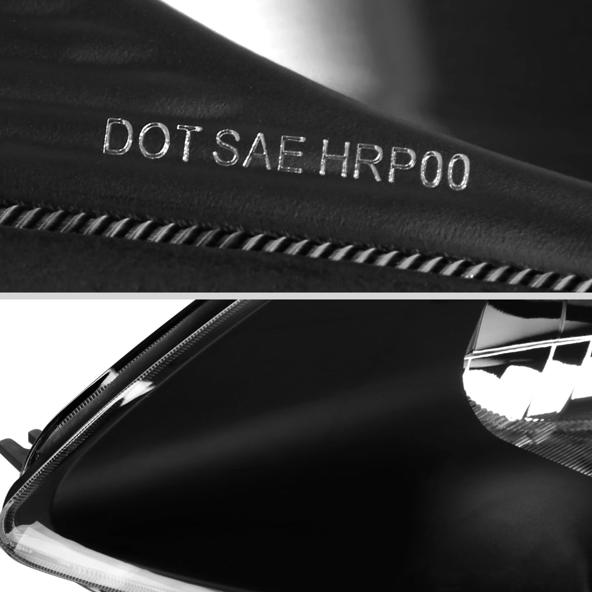 Spec-D 2000-2005 Mitsubishi Eclipse OE Style Crystal Black Headlights