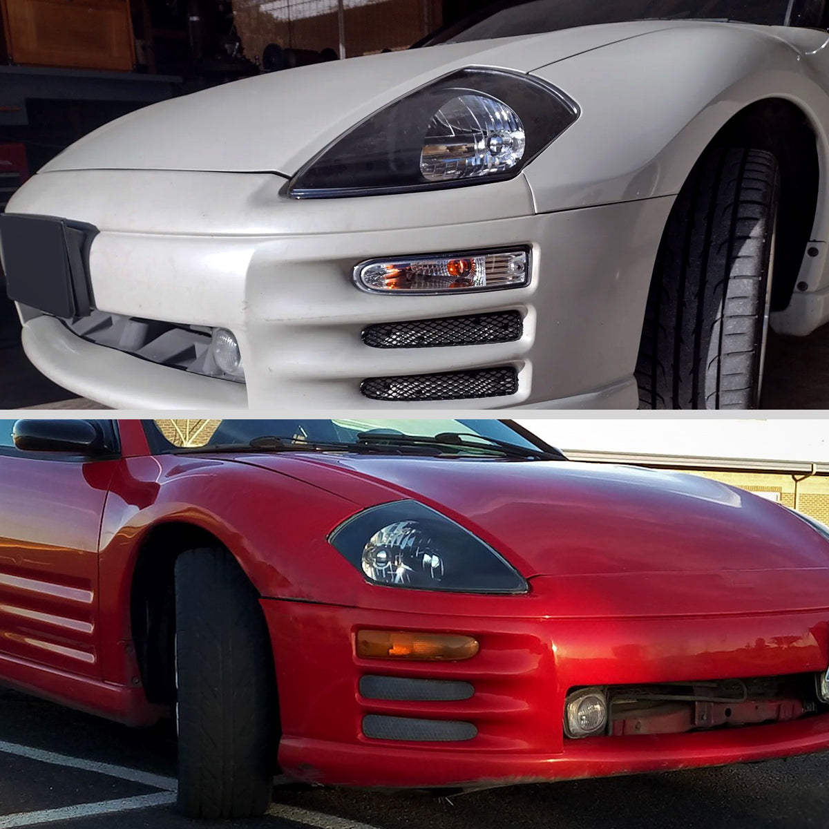 Spec-D 2000-2005 Mitsubishi Eclipse OE Style Crystal Black Headlights