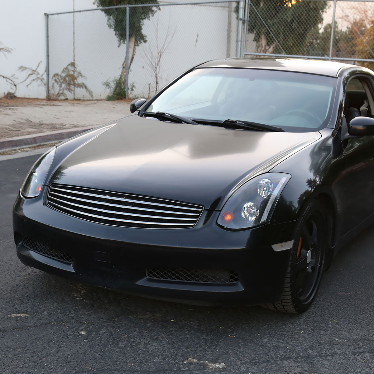 Spec-D 2003-2005 Infiniti G35 2DR OE Style Black Headlights