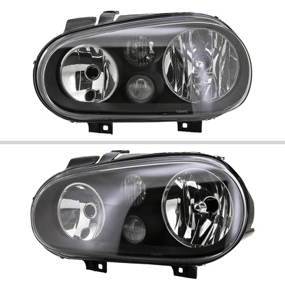 1999-2006 VW Golf Mk4 GTI Spec-D black aftermarket headlights
