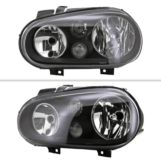 1999-2006 VW Golf Mk4 GTI Spec-D black aftermarket headlights
