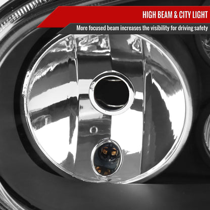 Spec-D 1999-2006 Volkswagen Golf Mk4 GTI/R32 Cabrio V2 OE Style Black Headlights