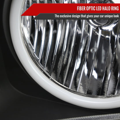 Spec-D 2005-2009 Ford Mustang LED Halo OE Style Black Headlights