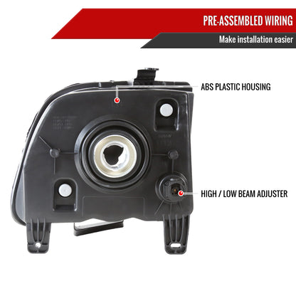 06 Ford Mustang OE Blk Spec-D smoked headlights