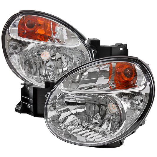 Spec-D 2002-2003 Subaru Impreza OEM Replacement Chrome Headlights