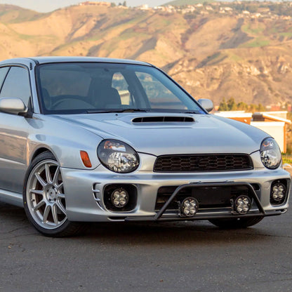 Spec-D 2002-2003 Subaru Impreza OEM Replacement Black Headlights